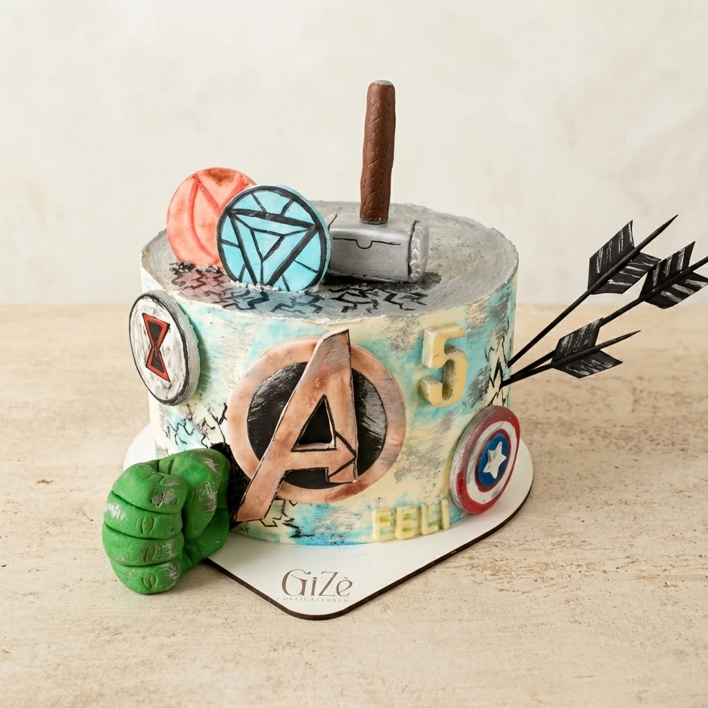 Avengers Marvel · Martillo de Thor, Puño de Hulk & Escudos - Vista Principal
