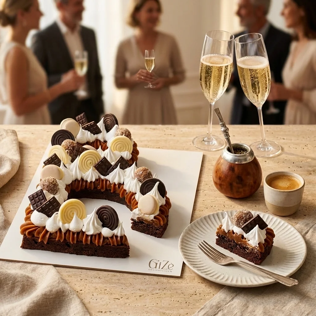 Sobremesa y Brindis Number Cake GiZè