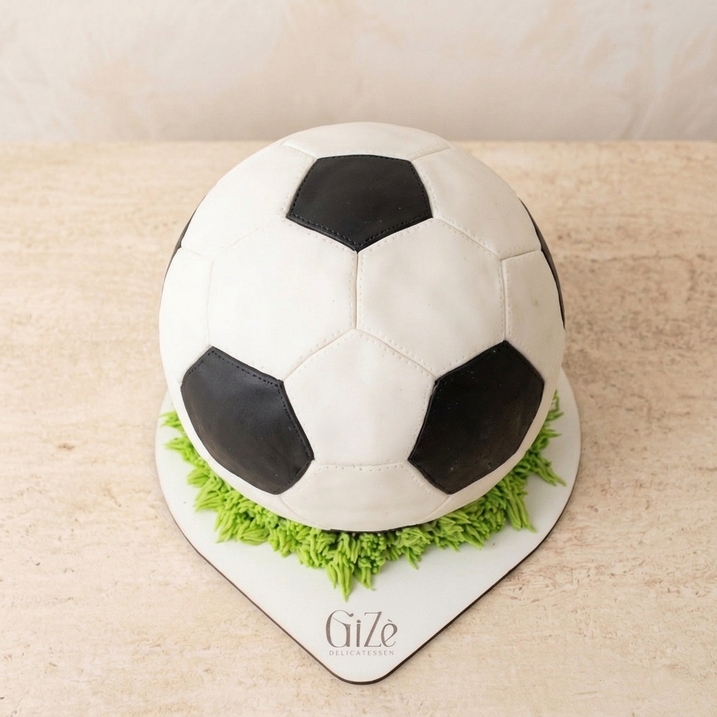 Torta Escultórica 3D & Modelado en Azúcar — Vista Diagonal Superior
