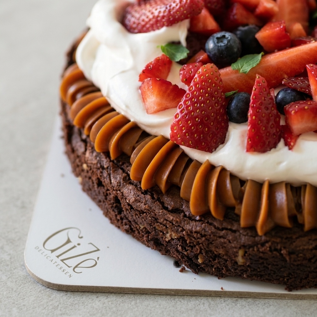 Marquise Frutal — Detalle de Cacao y Frutas Frescas