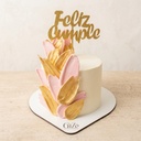 Pétalos Esculpidos en Rosa Blush & Pan de Oro