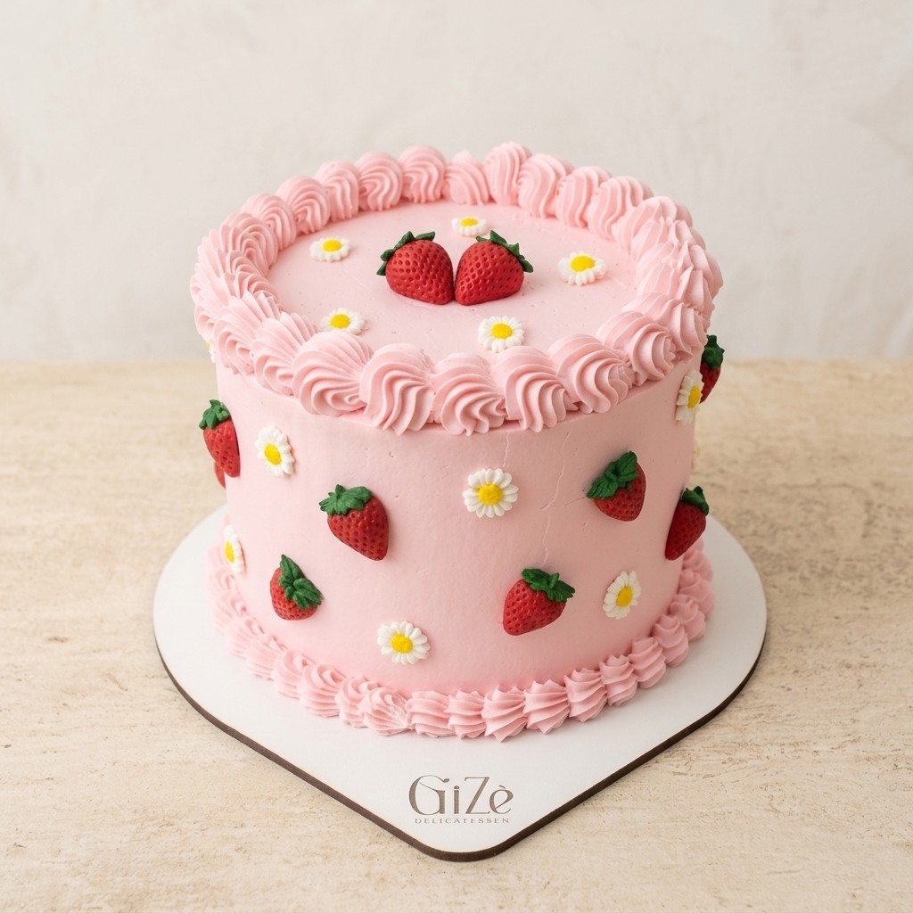Torta Frutillita Vintage · Rulos Lambeth