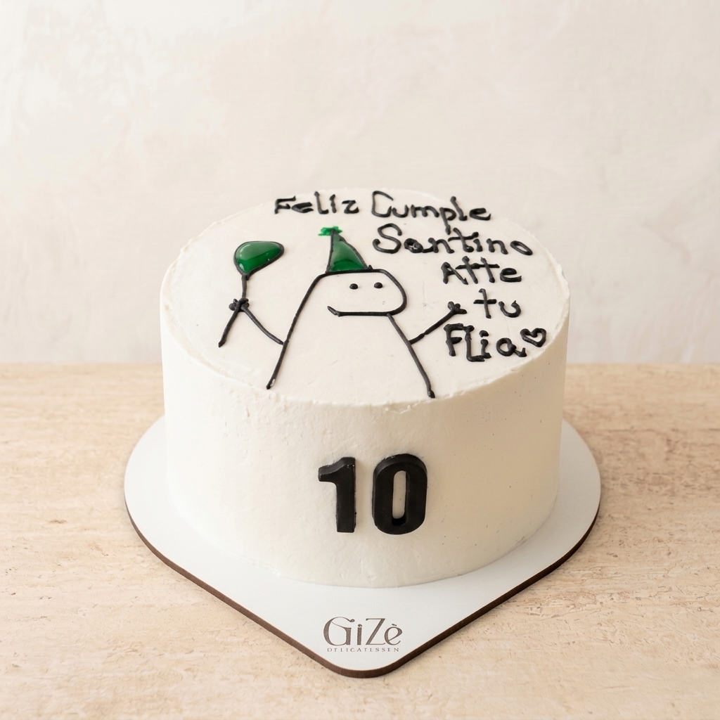 Torta Flork — Feliz Cumple Santino Atte tu Flia ♡